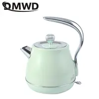 DMWD 1500W 220V Retro 304 Stainless Steel Electric Kettle 1.5L Portable Travel Water Boiler Coffee Pot 2