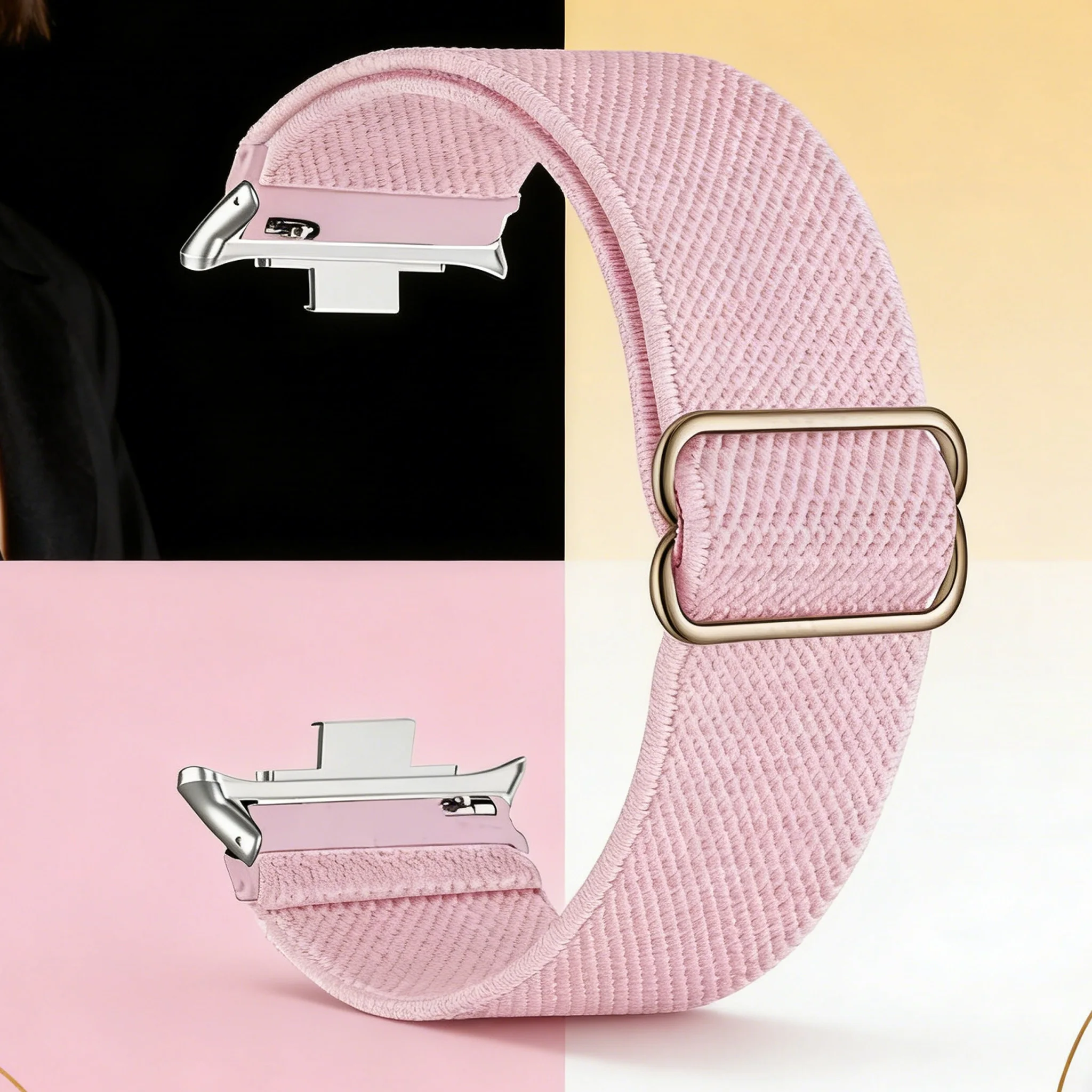 Elastic Nylon Solo Braided Watch Band Loop - Universal Replacement Bracelet