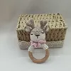 Crochet Baby Handmade Deer Elk Set Rattle Teething Ring Plush Toys Sleeping Dolls Shower Gifts 3