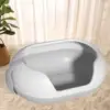 Cat Bedpan Extra Large Open Top Pet Litter Tray Cat Toilet Pet Supplies 2