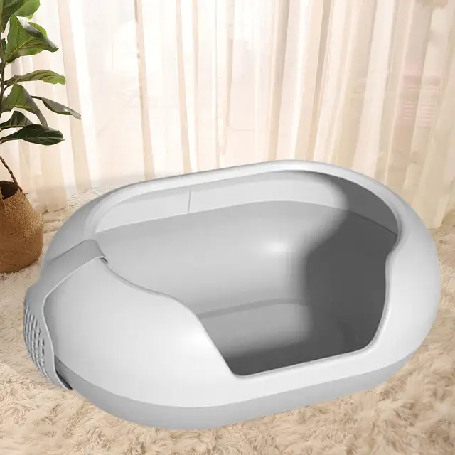 Cat Bedpan Extra Large Open Top Pet Litter Tray Cat Toilet Pet Supplies 2