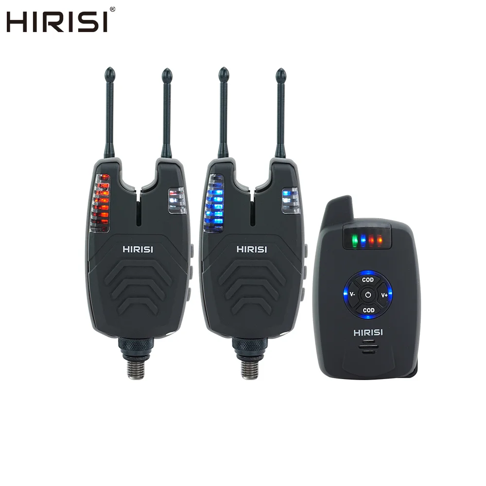 Set d'alarme étanche Hirisi 1+2 pour pêche à la carpe - Indicateur de touches sans fil SX1
