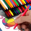 6/12 Color Triangle Crayon Safety Art Painting Colored Pencil Not Dirty Hands Crayon Student School Supplies Children's Toy Gift 1