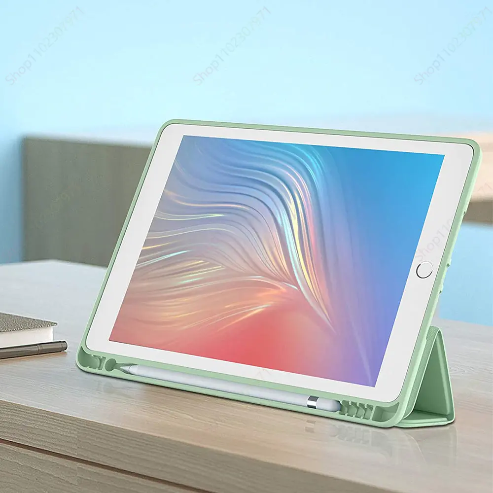 Smart Case com Suporte de Lápis para Ipad Ipad 9ª Geração Ipad 10.2 em Ipad Suporte Trifold Ipad Air 5ª Geração Novo - Imagem 3