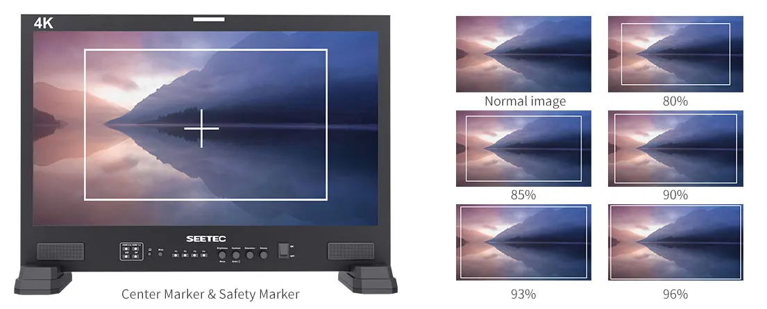 LUT215 4K Monitor 21.5 inch Broadcast Studio Monitor 3D LUT Touch Screen IPS 3G-