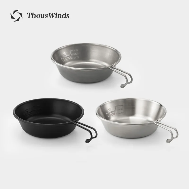 

Туристическая миска Thous Wind, емкость 1,3 л, столовая посуда для отдыха на открытом воздухе, чашка из нержавеющей стали для пикника, товары для кемпинга, TW3020