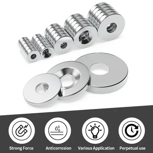 25x3-5mm N35 Super Strong Neodymium Magnet Round with holes NdfeB Powerful Permanent Magnetic imanes Refrigerator Magnets - Image 4