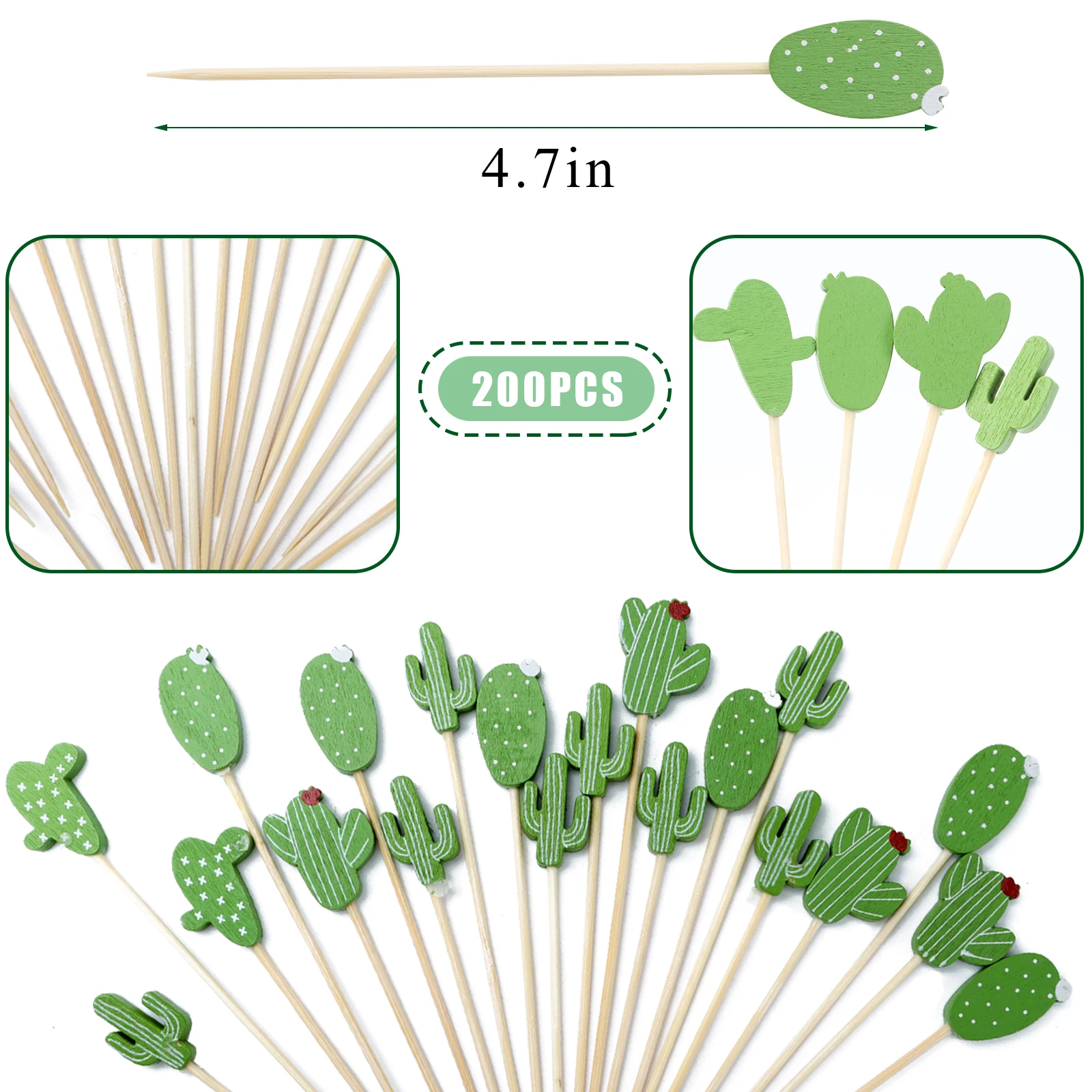 200 Pieces Cute Cocktail Picks