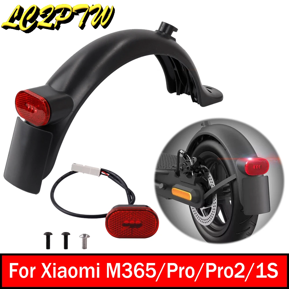 Parafango Parafango Posteriore Per Xiaomi M365 Pro M187 Pro2 1S Mi3 Scooter Elettrico Pneumatico Paraspruzzi Parafango Posteriore Fanale Posteriore