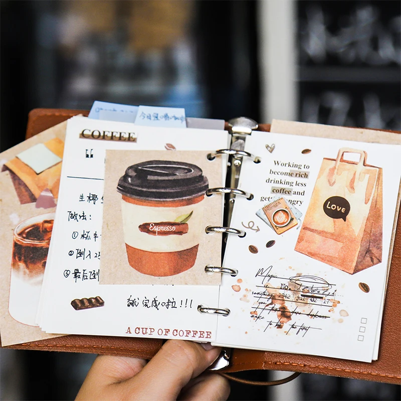 Journal GO 30sheets Cute Bread Coffee Notepad Bread Toast Material Paper Special-shaped Sticky Note Paper Notes Memo Pads 3