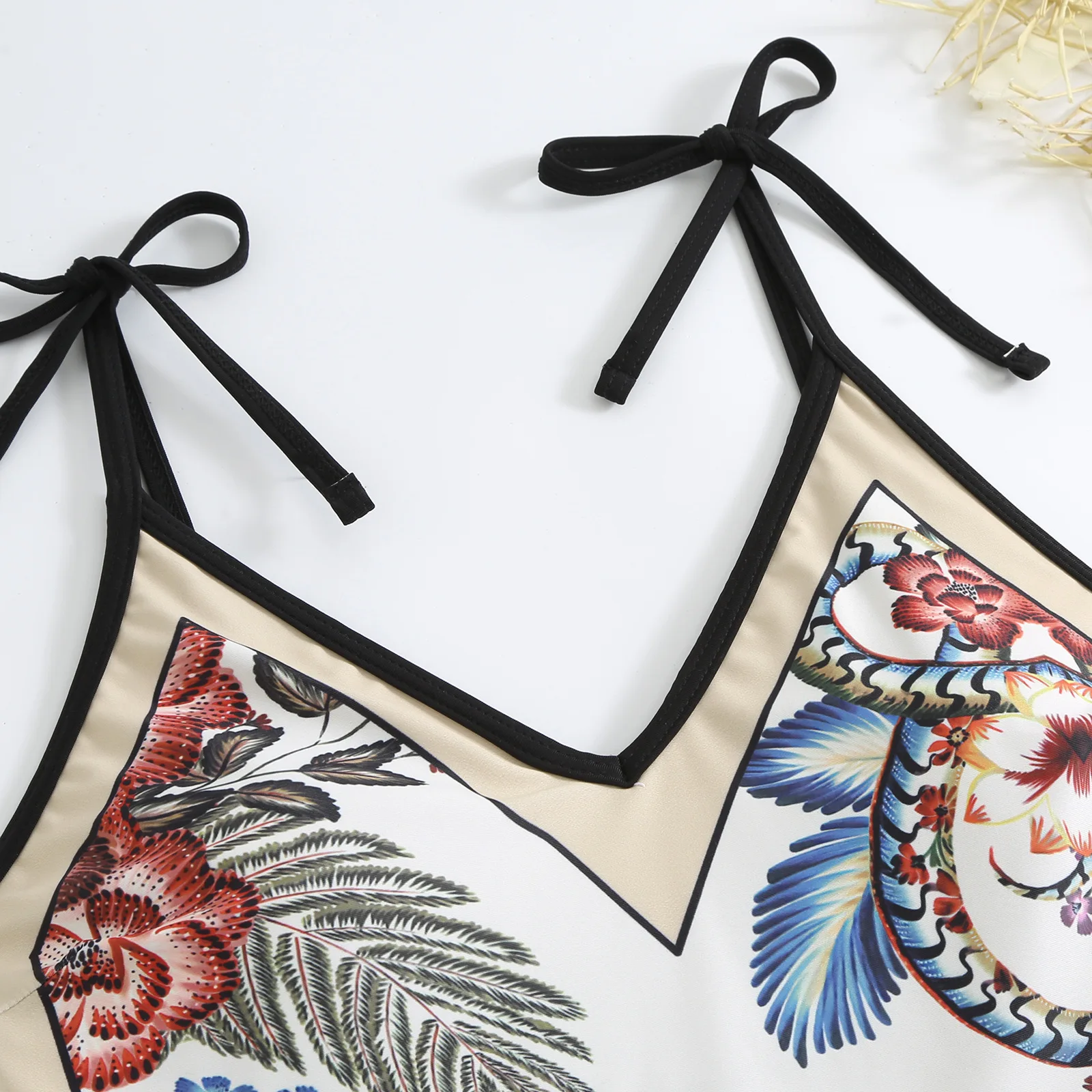 Summer Vintage Swimsuit One Piece with Skirt Women Swimwear Printed Bathing Suit Summer 2023 Beachwear Bath Suit Swim Suit