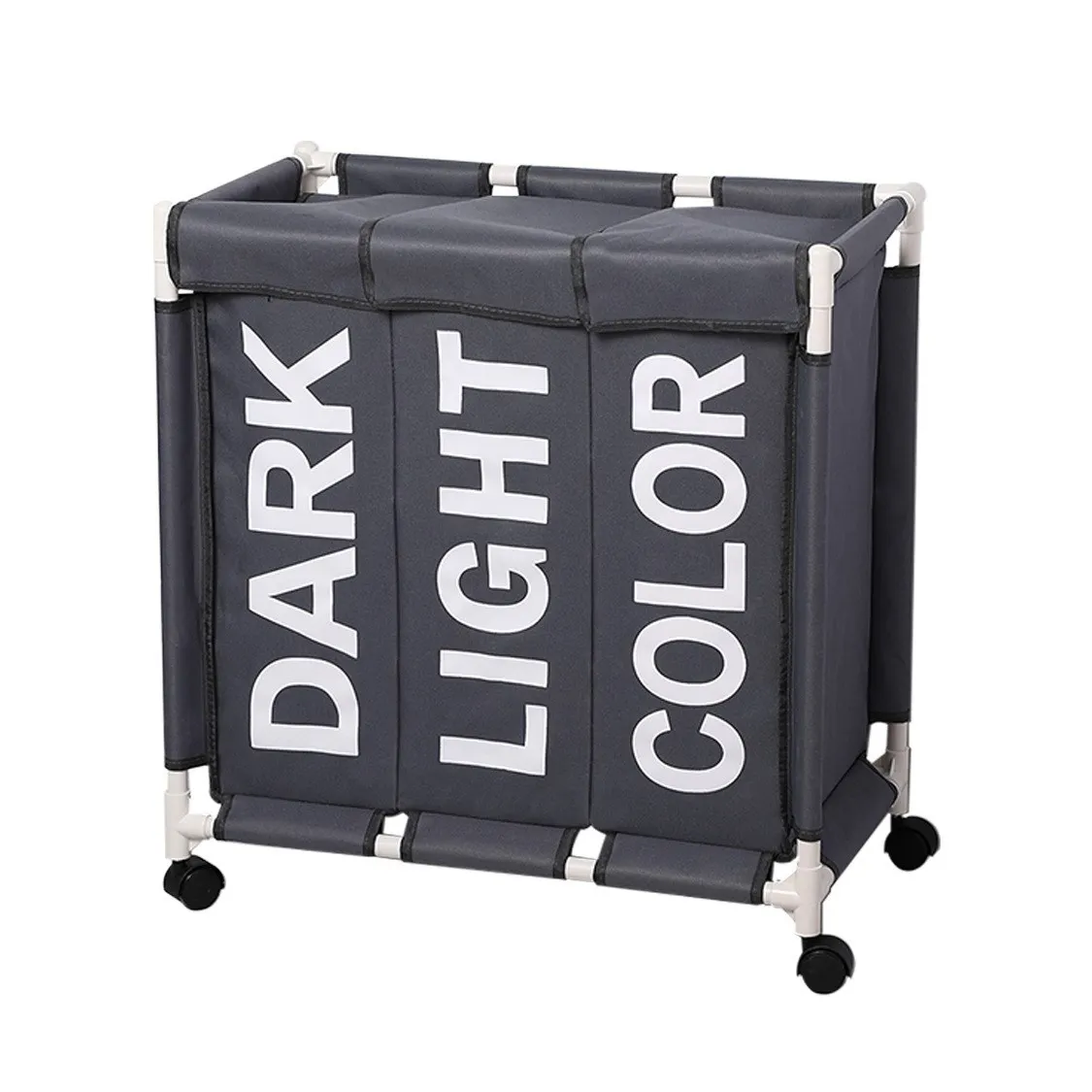 سلة الغسيل المنظم، 3 شبكات كبيرة،أكياس الغسيل المق...