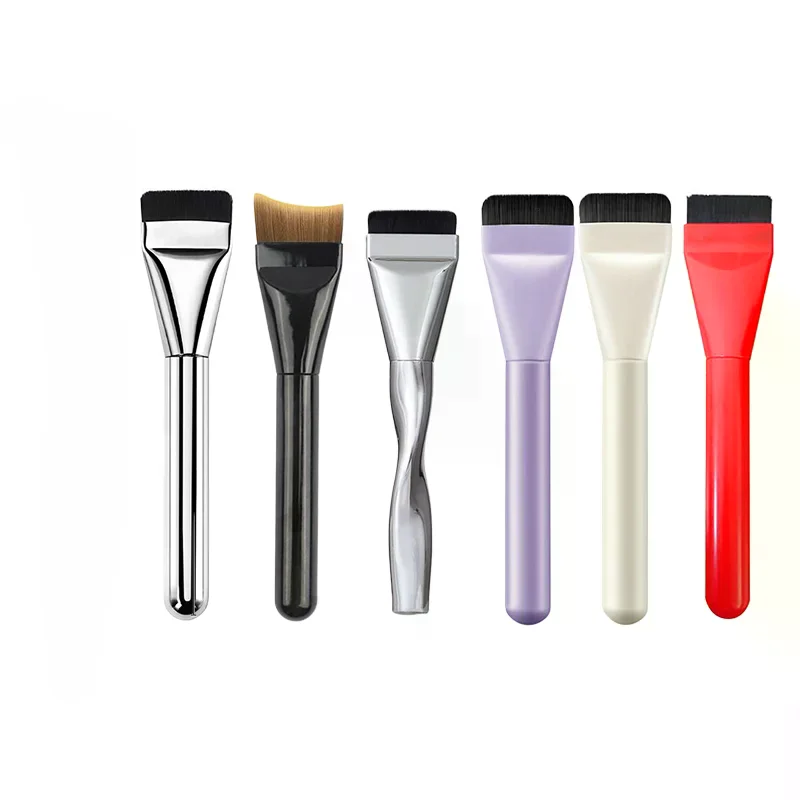 Pennello per fondotinta ultra sottile Pennello per contorno viso leggero Pennello per contorno piatto Pennello per fondotinta in crema Pennelli per trucco Bellezza - immagine 2