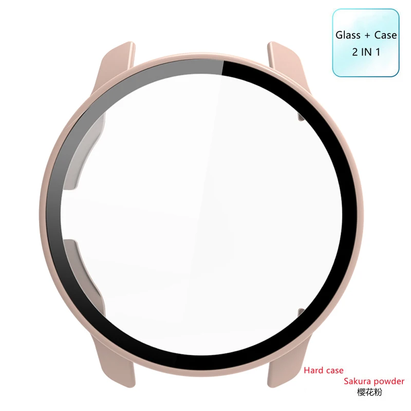 Hard Edge Shell Glass Screen Protective Case for Garmin Venu 2/3 2s/3s/2Plus