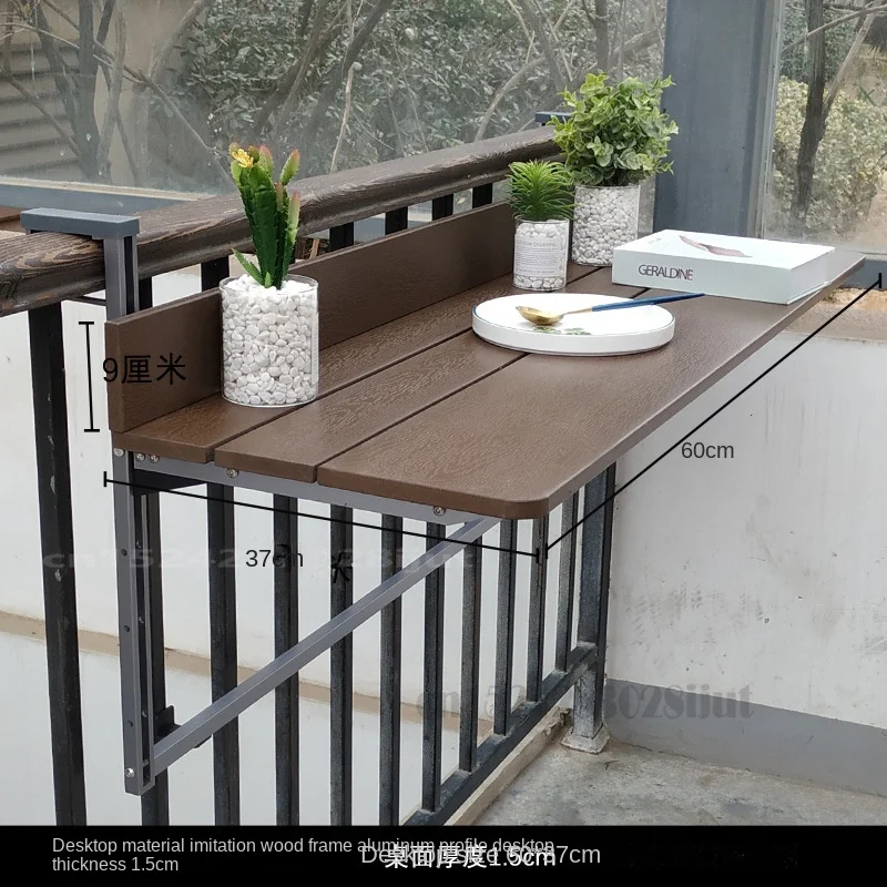 Foldable hanging sale balcony table