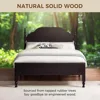 Wood Queen Size Bed Frame with Wooden Headboard and Footboard, Heavy Duty 12 Solid Wood Slats Support, Queen Bed Frame 3