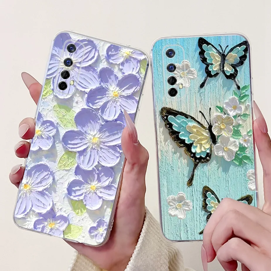 Cute Cat Luxury Painted Soft Silicone Phone Case Cover