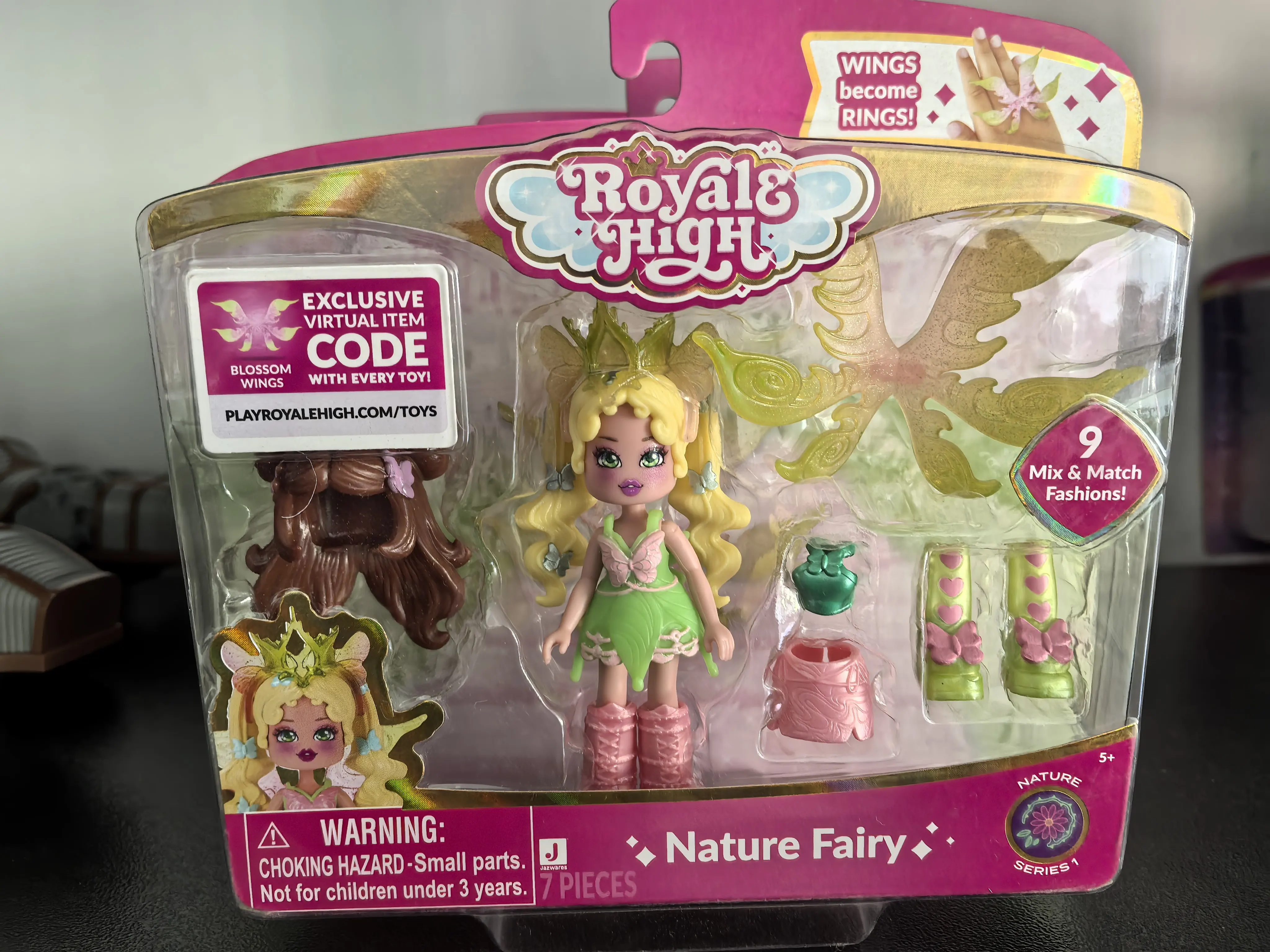 Royale High Fire Fairy Fashion Doll with Exclusive Virtual Item Code - Official Collectible Toy