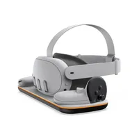 VR Headset Charging Dock for Mate Quest 3 Dual Controller Contact Charger Stand With LED Light For Oculus Quest 3 Charge Station - Image 2