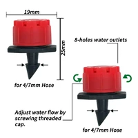 Garden 1/4'' Drip Irrigation Kit Automatic Watering System Nozzles for Farmland Bonsai Plant Flower Vegetable Greenhouse 2