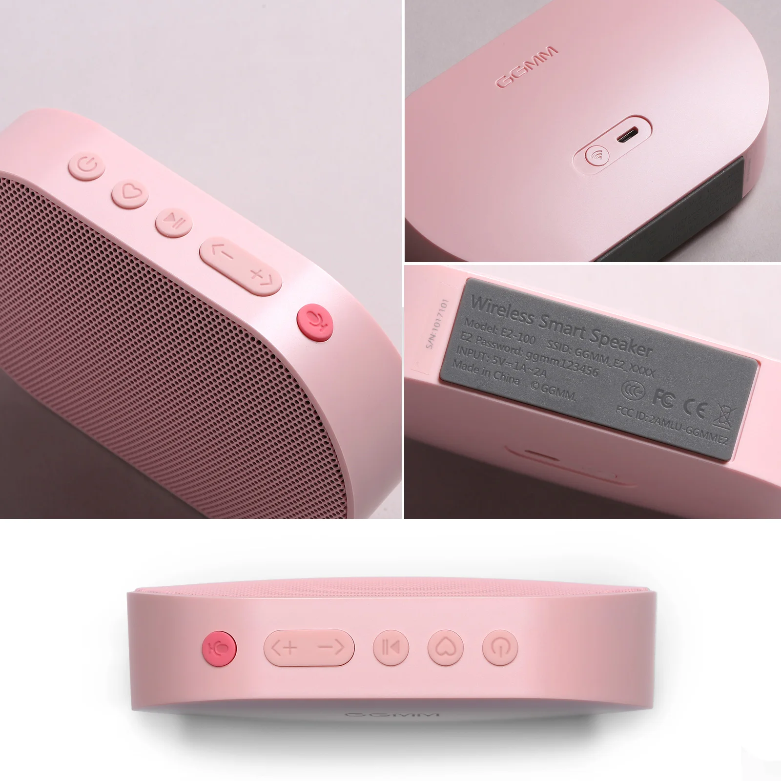 Wireless bluetooth speaker GGMM Portable Mini 10W HiFi DSP Column With Mic Pocket Size Support Voice Assistant 14H Music Playing