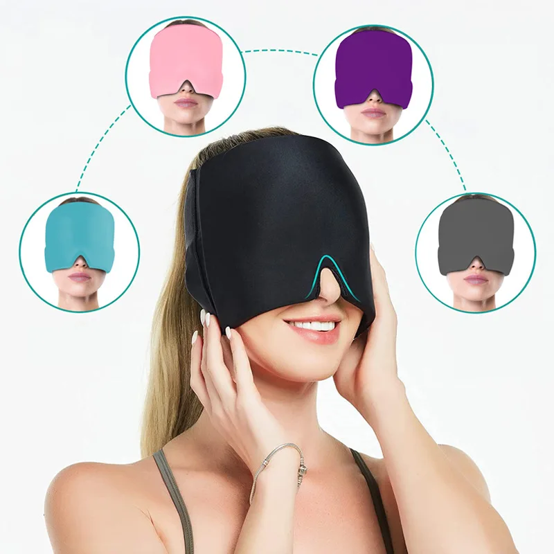 Gel Cold Hot Head Ice Cap Head Wrap Face Mask Massage Sleep Eye Mask Health Care Tool head ice cap