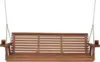 Amish Casual 6 Foot Roll Back Porch Swing Cup Holders Oak Stain Amish Made in The USA From Treated Pine Heavy Duty 700 LB. 1