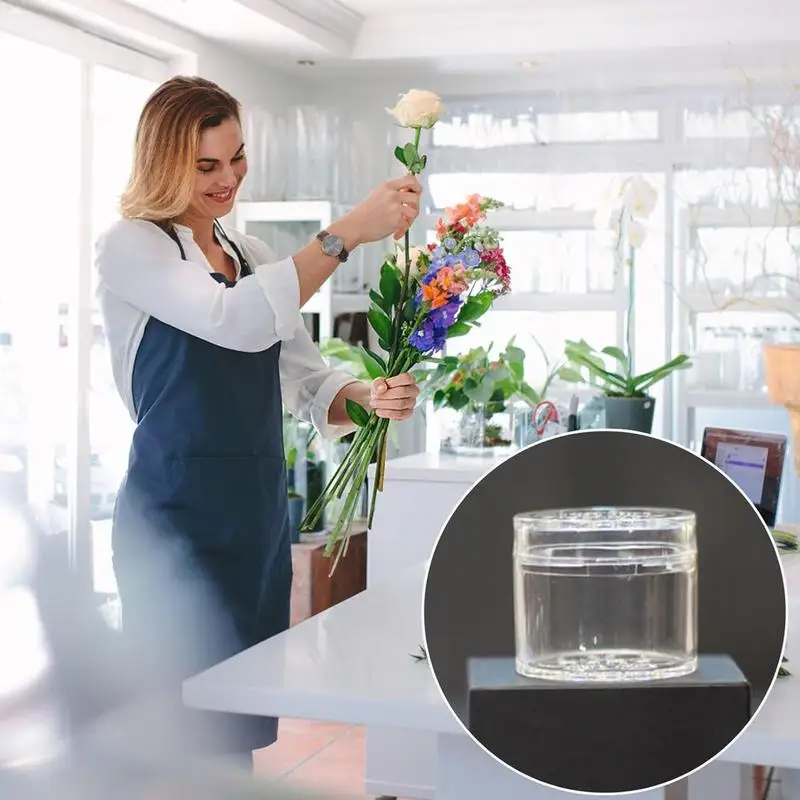 Spiral Ikebana Stem Holder Clear Spiral Flower Stem Stand DIY Floral Art Accessory Flower Vase Holder Ring for Party Wedding 5