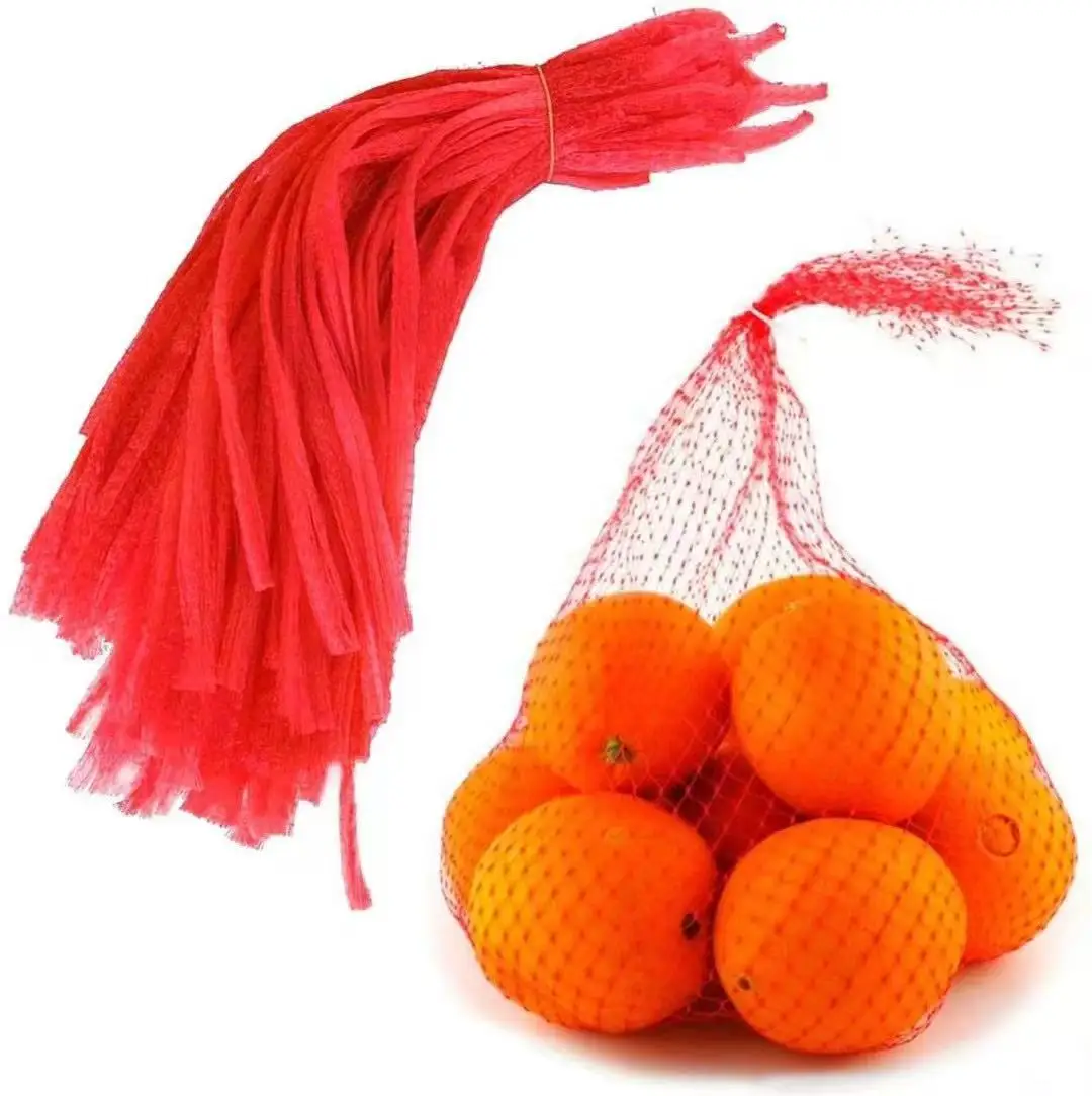 100PCS Plastic Net Mesh Bag for Fruit Vegetable Seafood Grocery Pack Net Pouch Reusable Nylon Mesh Produce Bags Onion Bags 2