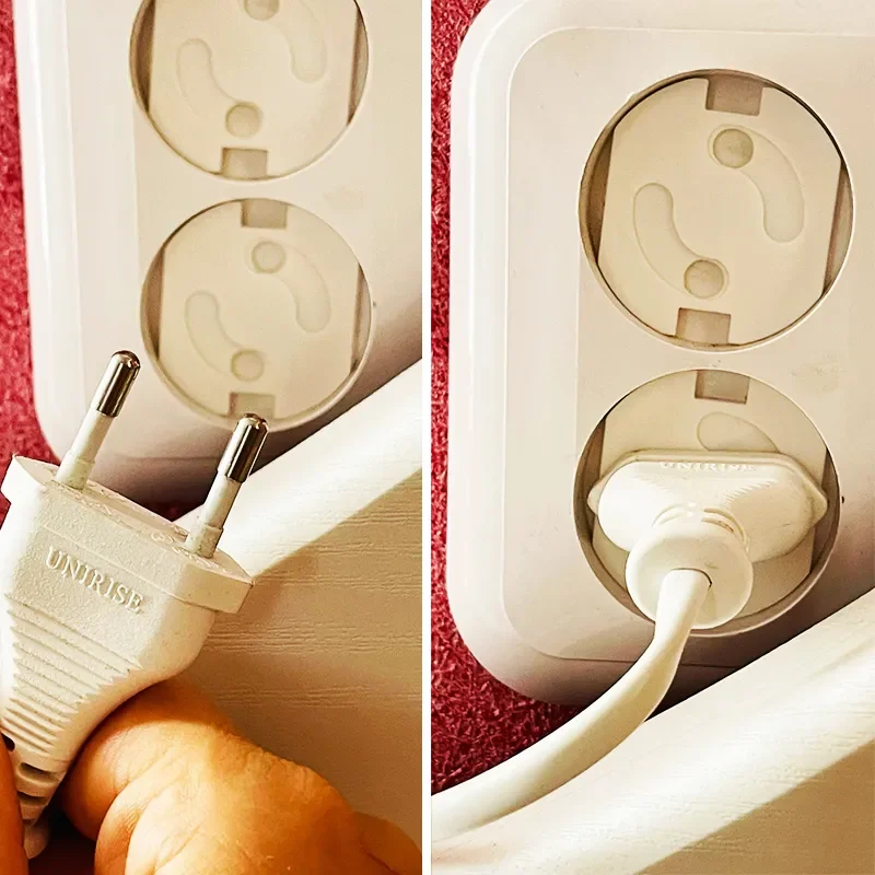 10pcs Baby Safety Electrical Security Plastic Safe Lock Cove Socket Protection Electric Shock Hole Children Care outlet cover