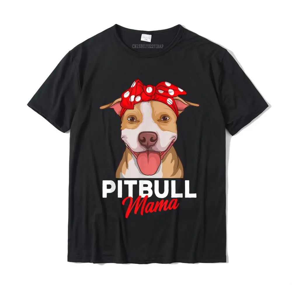 

Pittie Mama Pitbull Dog Mom Funny Mothers Day Gifts T-Shirt Cotton Casual T Shirt Prevailing Men Top T-Shirts Design