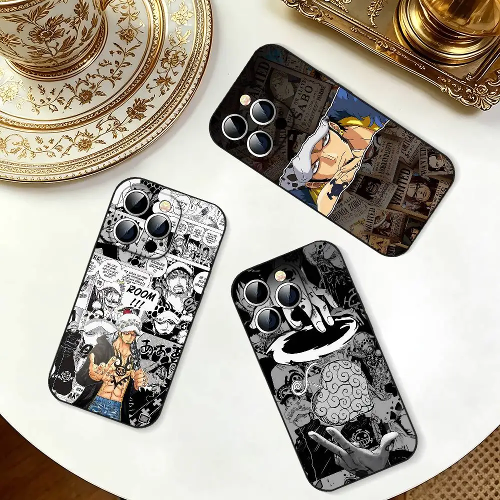 One Piece Trafalgar Law Slim Black Shockproof Phone Case