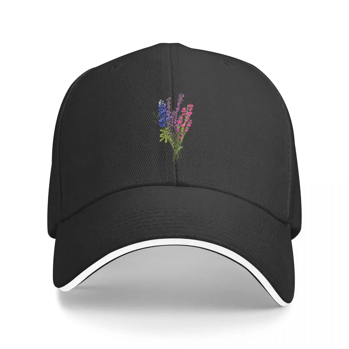 

subtle bi pride flowers Baseball Cap Icon Designer Hat Gentleman Hat Women's Beach Visor Men's