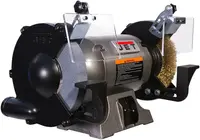 JET 8-Inch Bench Grinder with Wire Wheel, 3450 RPM, 1 HP, 115V 1Ph (Model JBG-8W) 1