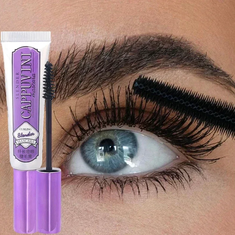 Waterproof Anti-sweat Mascara Long Lasting Quick Drying Non-smudge Natural Curling Mascara Eyelash Extension Eye Makeup Cosmetic hereiam eyelash mascara eye makeup long lasting natural curling thick lengthening volume fiber mascara black waterproof cosmetic