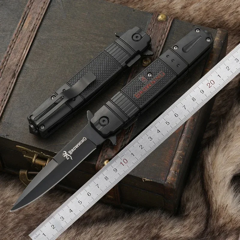 PoktWorld Couteau Pliant,Couteaux de Survie,Outdoor Couteau,Couteau de