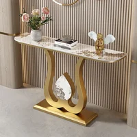 Table de salon minimaliste moderne, porche de jardin noir, coin de Table classique de luxe, meubles de Hall d'entrée Tisch Wohnzimer 2