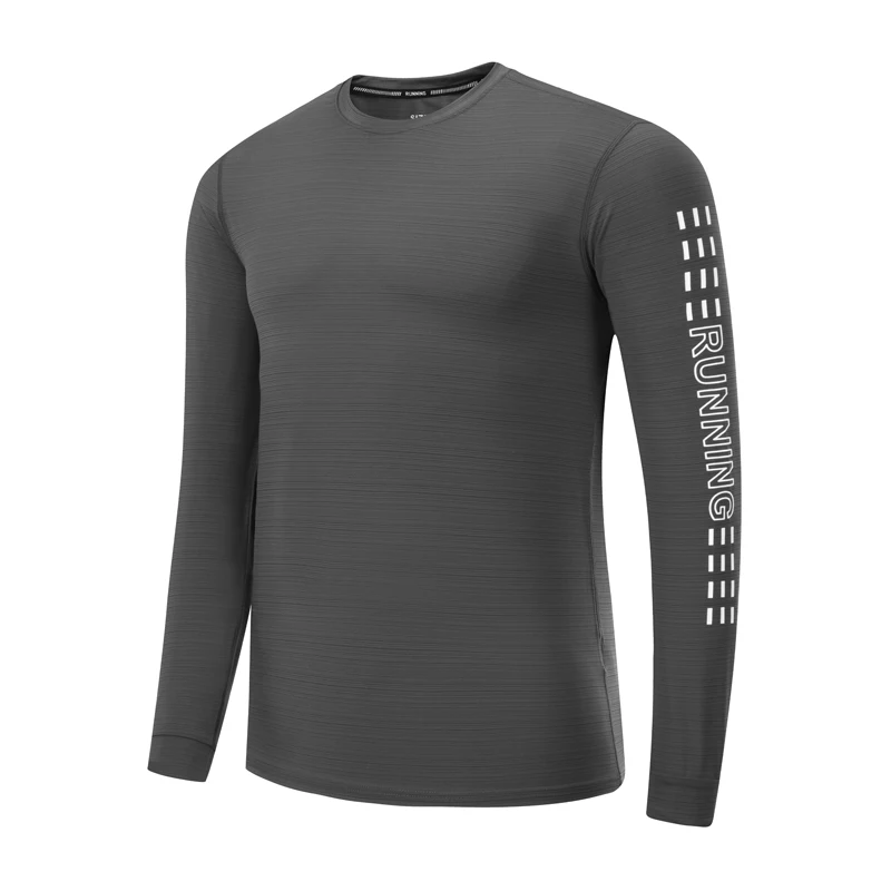 Sport Long Shirts Men Compression Quick Dry Shirt Male Running