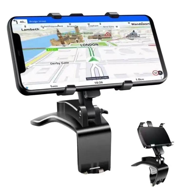 Supporto Universale per Telefono da Auto, Clip per Cruscotto, Supporto GPS per Cellulare, Staffa per Auto - immagine 5