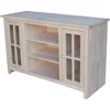 IC International Concepts International Concepts 2 Doors and Two Shelf Entertainment/TV Stand, Unfinished 1