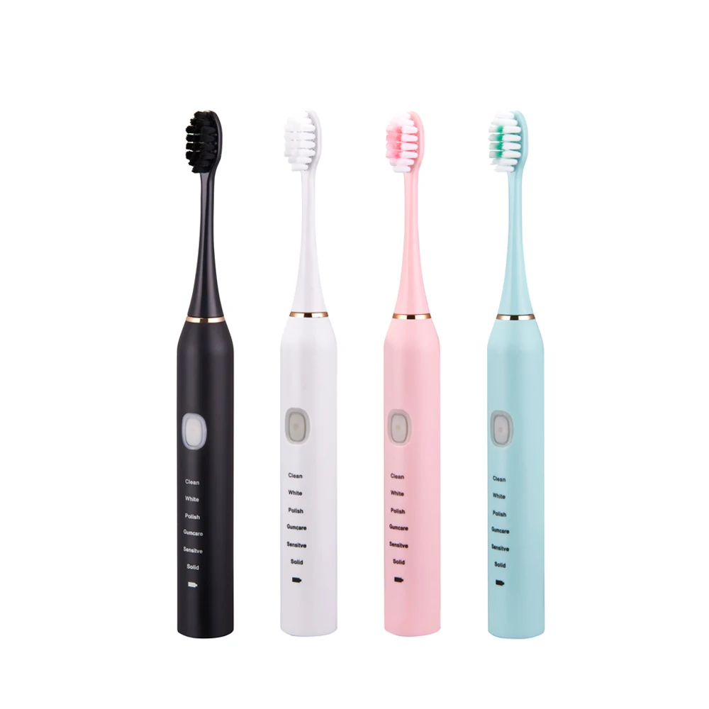 Sonic Electric Toothbrush for Adults Kid 6 Mode Smart Timer Whitening Tooth Brushes IPX7 Waterproof USB Charger