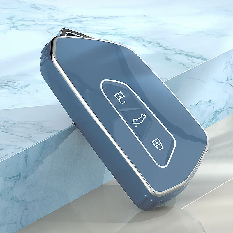 Key Case Key Case Cover TPU Car Key Case Cover For VW Volkswagen Golf 8 MK8 ID.3 ID.4 Cupra Skoda Octavia A8 SEAT Leon MK4 Formentor Tarraco