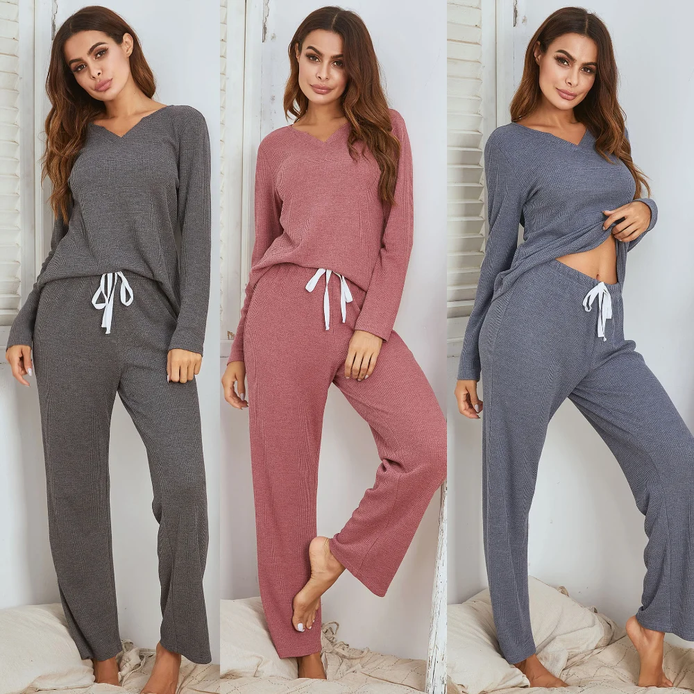 Cotton Women's Nightgown 2 Pieces Set Plus Size Pajamas New Ladies Casual Long-sleeved Sleepwear Clothes Pajamas For Women