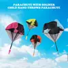 Classic Educational Assemble Toy Hand Throwing Play Soldier Parachute Toys for Kids Outdoor Fun Sports Random 2