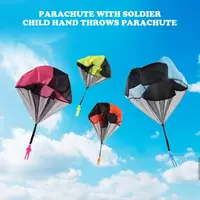 Classic Educational Assemble Toy Hand Throwing Play Soldier Parachute Toys for Kids Outdoor Fun Sports Random 2
