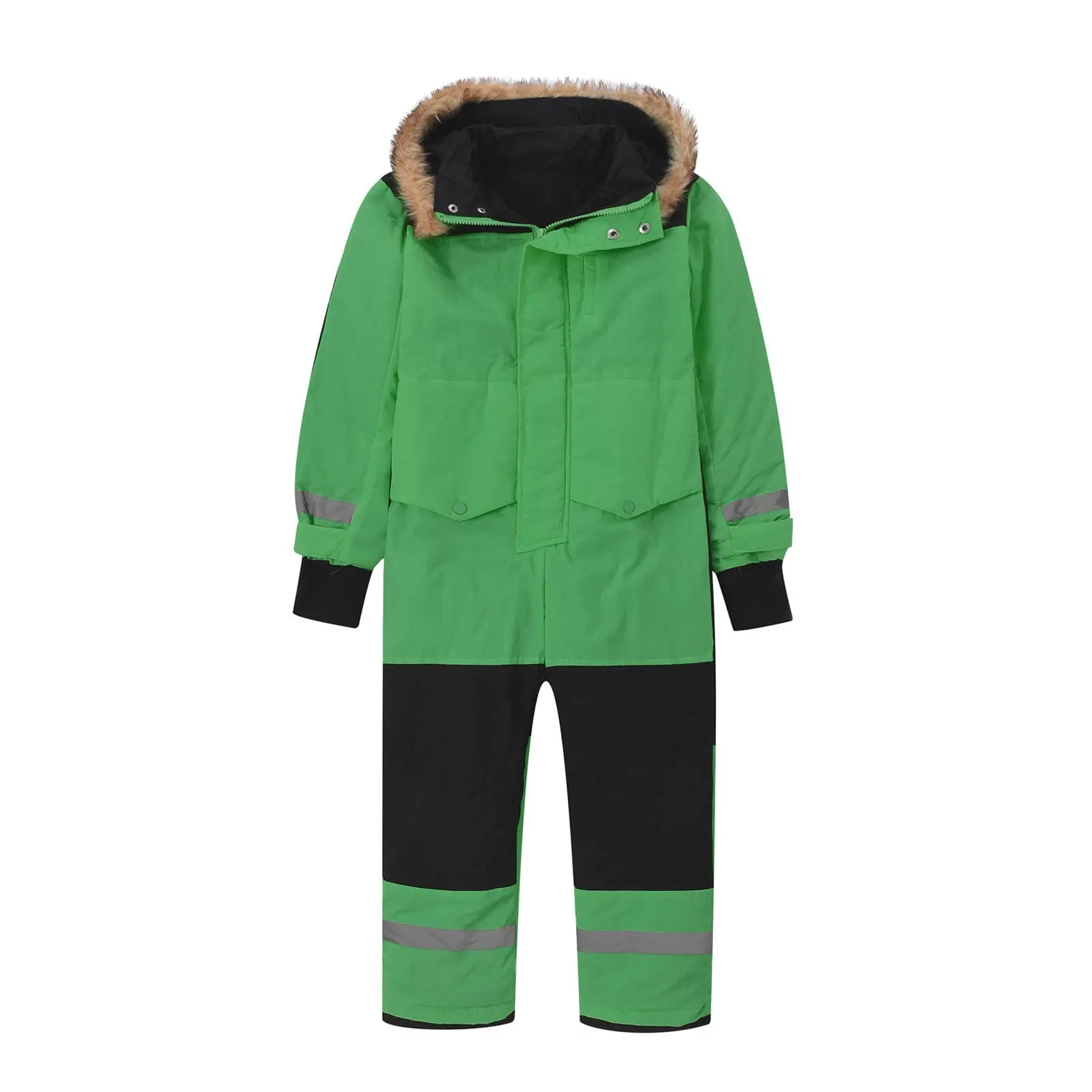 Children's New Ski Jumpsuit Outdoor Plush Thick Warm Waterproof Windproof One-Piece Ski Suit for Boys and Girls Multy Colors
