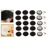 20 Pieces Colored Round Button Sewing Accessories Overcoat DIY Fabric Covered Buttons Sewing Button for Jacke Bags Baseball Cap 3