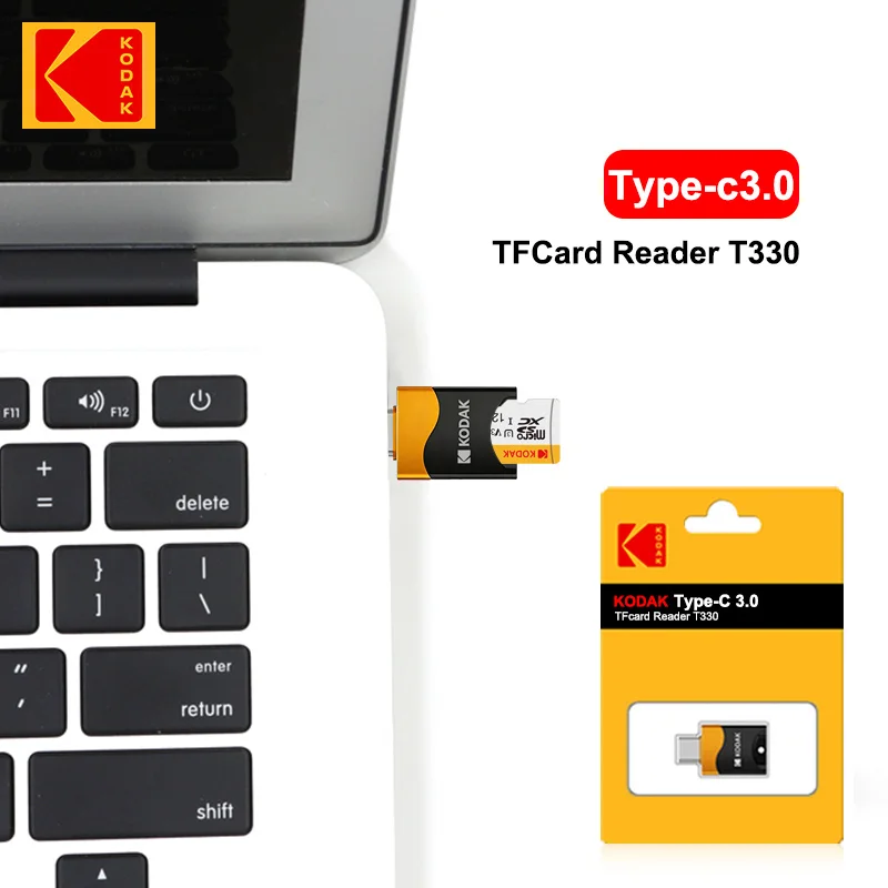 코닥 타입-C TF 모바일 카드 리더 USB 3.1 타입-C 노트북 다기능 OTG 카드 리더 노트북 및 휴대폰에 적합