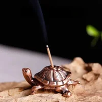 1pcs Mini Turtle Shape Incense Censer Sandalwood Stick Holder Vintage Bronze Animal Incense Holder Burner Stand Gift Home Decor - Image 6