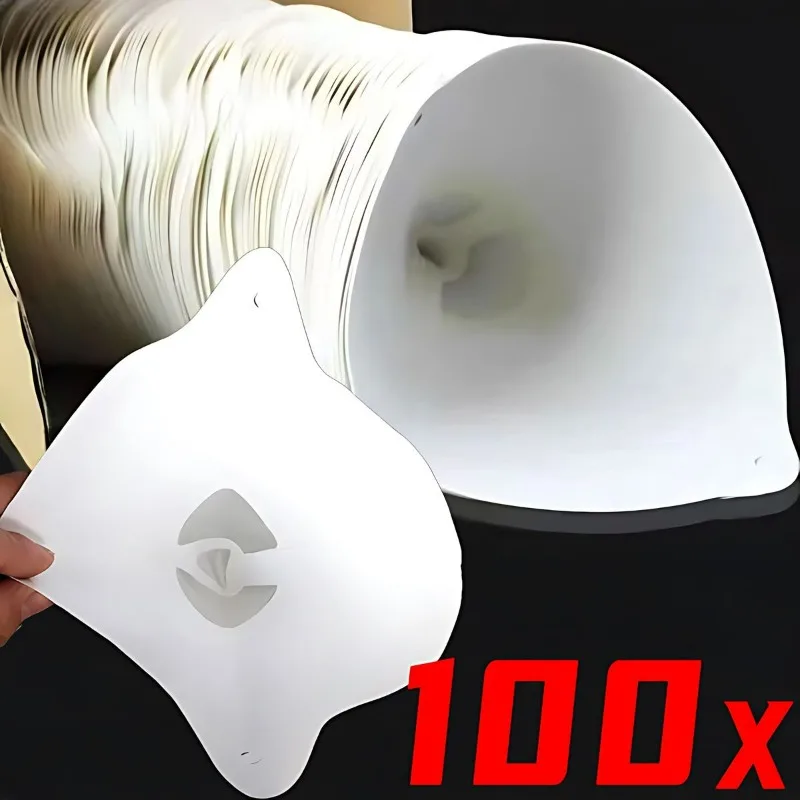 Disposable Paint Filter Paper Funnel 10/100Pcs